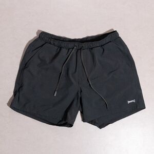 BN3TH Agua Volley 2n1 Lined Swim Shorts 5" Inseam Black Zip Pocket Men's Small